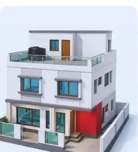 3D render of a 3,787 sq.ft home in Bengaluru