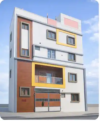 3D render of a 3,591 sq.ft home in Bengaluru