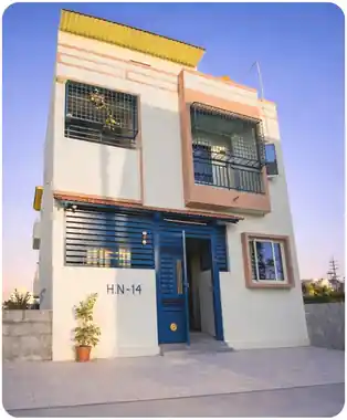 3D render of a 1,476 sq.ft home in Bengaluru
