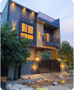 Site photo of the completed 2,249 sq.ft home in Bengaluru