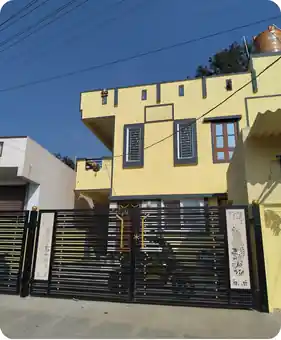 Site photo of the completed 1,316 sq.ft home in Bengaluru