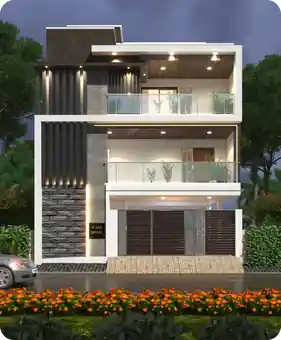 3D render of a 3,490 sq.ft home in Bengaluru