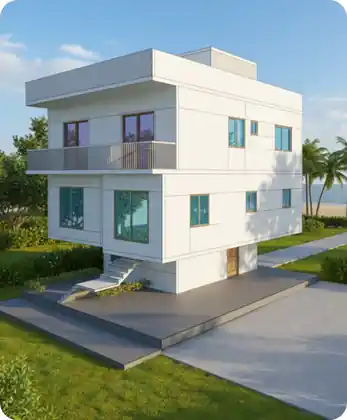3D render of a 3,213 sq.ft home in Bengaluru