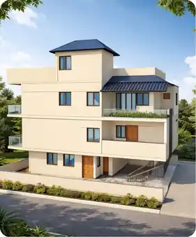 3D render of a 5,296 sq.ft home in Bengaluru