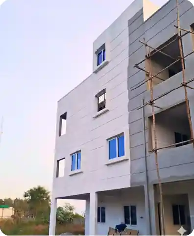 Site photo of the under-construction 5,296 sq.ft home in Bengaluru