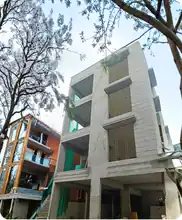 Site photo of the under-construction 7,575 sq.ft home in Bengaluru