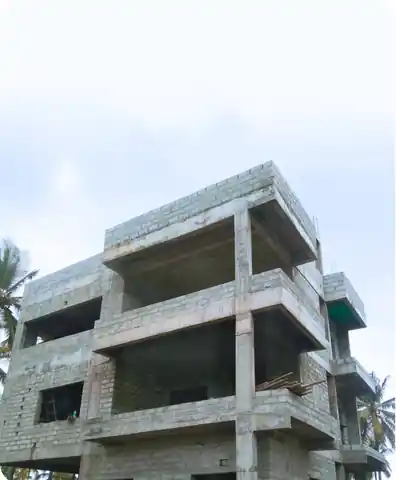 Site photo of the under-construction 4,745 sq.ft home in Bengaluru