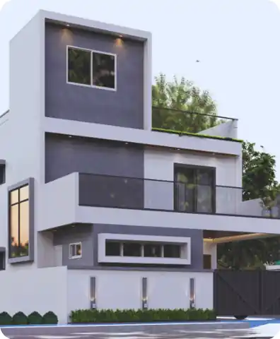 3D render of a 1,776 sq.ft home in Bengaluru