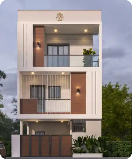 3D render of a 2,121 sq.ft home in Bengaluru