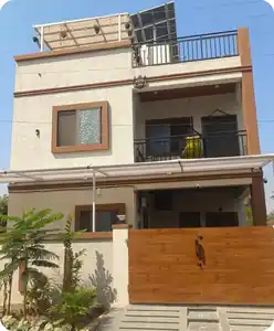 Site photo of the completed 2,482 sq.ft home in Bengaluru