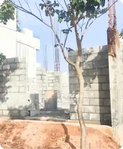 Site photo of the under-construction 4,146 sq.ft home in Bengaluru