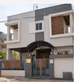 Site photo of the completed 4,372 sq.ft home in Hyderabad