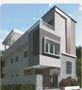 3D render of a 2,500 sq.ft home in Hyderabad