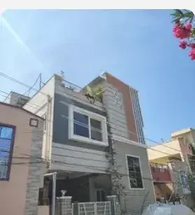 Site photo of the completed 2,500 sq.ft home in Hyderabad