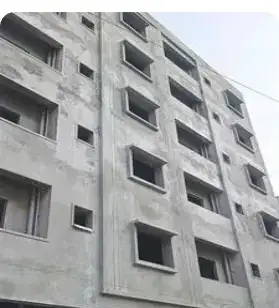 Site photo of the under-construction 9,395 sq.ft home in Hyderabad