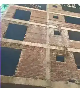 Site photo of the under-construction 7,950 sq.ft home in Hyderabad