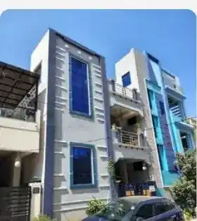 Site photo of the completed 1,607 sq.ft home in Hyderabad