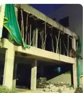 Site photo of the under-construction 3,554 sq.ft home in Hyderabad