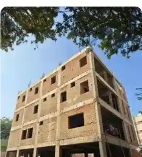 Site photo of the under-construction 9,045 sq.ft home in Hyderabad