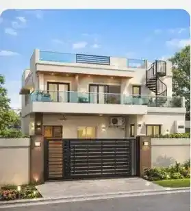 3D render of a 2,555 sq.ft home in Hyderabad