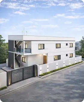 3D render of a 2,400 sq.ft home in Bengaluru