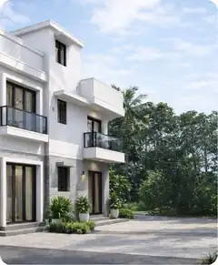 3D render of a 1,888 sq.ft home in Bengaluru