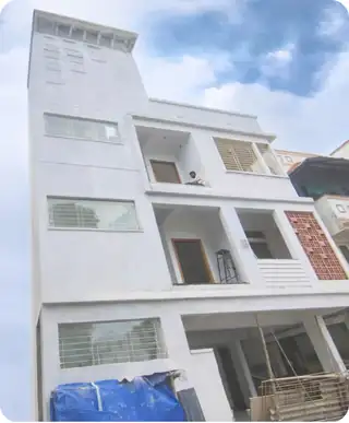 Site photo of the under-construction 3,614 sq.ft home in Bengaluru