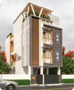 Site photo of the under-construction 9,954 sq.ft home in Bengaluru
