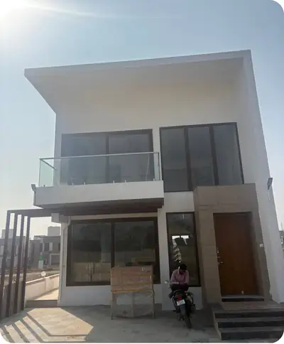 Site photo of the completed 2,063 sq.ft home in Pune