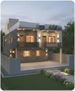 3D render of a 3,326 sq.ft home in Chennai