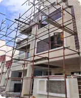 Site photo of the under-construction 2,484 sq.ft home in Chennai