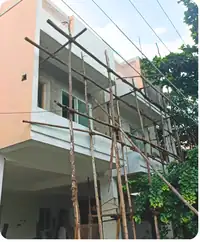 Site photo of the under-construction 3,326 sq.ft home in Chennai