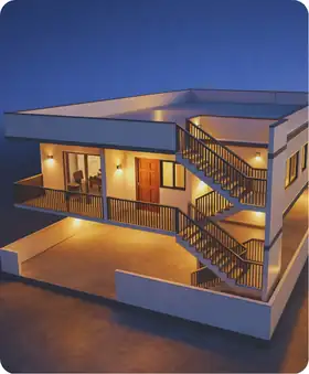 3D render of a 1,460 sq.ft home in Chennai