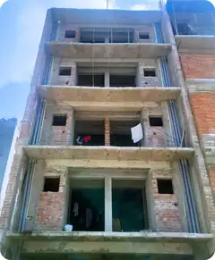 Site photo of the under-construction 2,216 sq.ft home in Chennai
