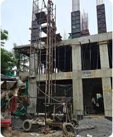 Site photo of the under-construction 14,367 sq.ft home in Chennai