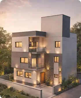 Site photo of the under-construction 4,703 sq.ft home in Pune