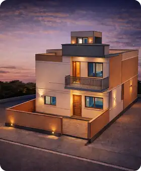 3D render of a 4,276 sq.ft home in Ghaziabad, Delhi NCR