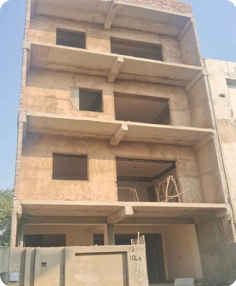 Site photo of the under-construction 3,645 sq.ft home in Gurgaon, Delhi NCR