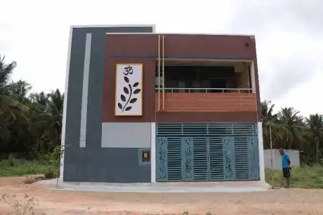 Site photo of the completed 1,714 sq.ft home in Bengaluru