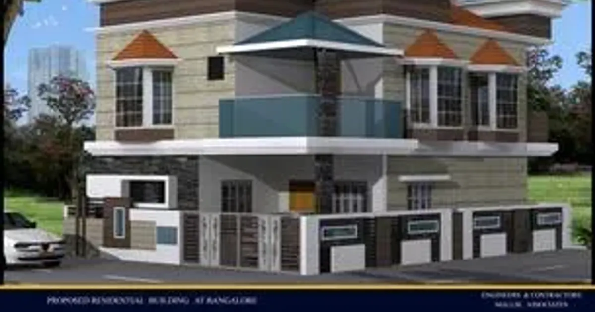 Site photo of the completed 2,074 sq.ft home in Bengaluru