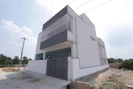 Site photo of the completed 2,379 sq.ft home in Bengaluru
