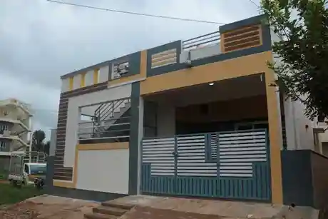 Site photo of the completed 1,097 sq.ft home in Bengaluru