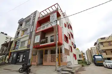 Site photo of the completed 800 sq.ft home in Bengaluru