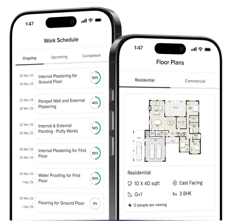 App Work Schedule Screen