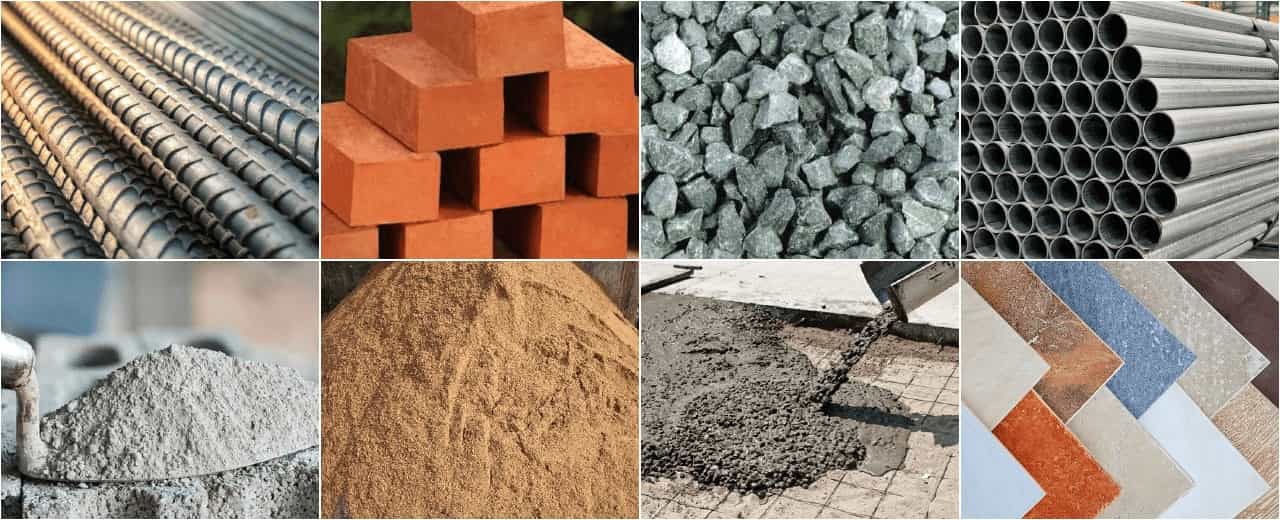 12 Basic Building and Construction Materials List 2025